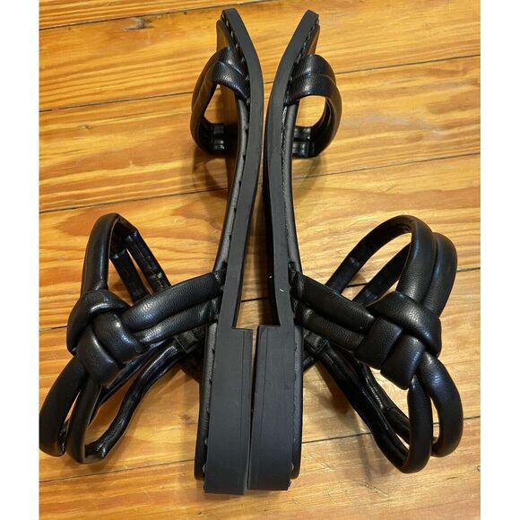 Steve Madden Javva Black Strappy Sandals Size 7.5 - Picture 5 of 7